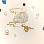 Çanta ve Tarak Kolye 14 Ayar Altın 4K VİDEOLU