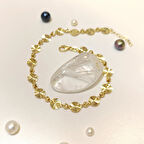 Dorika Toplu Kalemli Pullu Bileklik Künye 14 Ayar Altın HD VİDEOLU