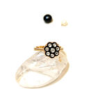 0,24ct Elmas Gül Modeli Yüzük 8K Altın HD videolu