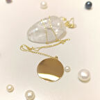 20mm Levha Kolye 14 Ayar Altın HD VİDEOLU