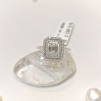 0.35ct F Color Baget Taşlı Pırlanta Yüzük 14 Ayar Altın HD VİDEOLU