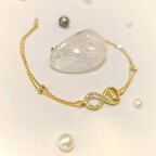 Sonsuzluk Bileklik Künye 14 Ayar Altın HD VİDEOLU