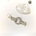 Taşlı Halka İnci ve Taş Dizmek için Kilit 925 Ayar Gümüş HD VİDEOLU