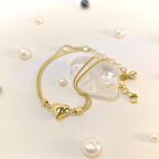 Kalpli Bileklik Künye 14 Ayar Altın HD VİDEOLU