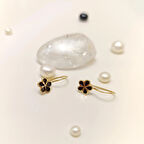 Çocuk Boyu Sallanan Çiçek Küpe 14 Ayar Altın HD VİDEOLU