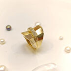 Taşlı Yüzük 14 Ayar Altın HD VİDEOLU