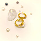 Pullu Halka Küpe 14 Ayar Altın HD VİDEOLU