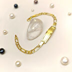 İsim Yazılabilir Çocuk Bileklik 14 Ayar Altın HD VİDEOLU