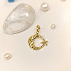 17mm Kalemli Ayyıldız Kolye 14 Ayar Altın HD VİDEOLU