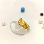 19 Ölçü Kaşlı Hasır Yüzük 22 Ayar Altın HD VİDEOLU