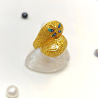 Yusufçuk Mineli Yüzük 22 Ayar Altın HD VİDEOLU