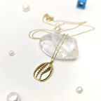 Deniz Kabuğu Kolye 14 Ayar Altın HD VİDEOLU