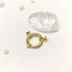 16.5mm Gemici İnci Kilit Klips 14 Ayar Altın HD VİDEOLU