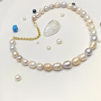 Gerçek Misk Barok İnci Gerdanlık Kolye 14 Ayar Altın HD VİDEOLU