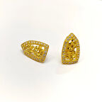 Çİçekli Küpe 22 Ayar Altın HD VİDEOLU