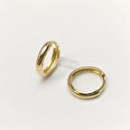 12.5mm Klasik Halka Küpe 14 Ayar Altın HD VİDEOLU