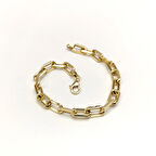 Piramit Ataç Zincir Bileklik Künye 14 Ayar Altın HD VİDEOLU