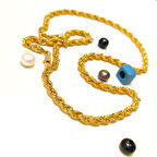 50cm 4.7mm Halat Burgu Zincir 14 Ayar Altın HD VİDEOLU