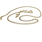 57cm 2.9mm İtalyan Yassı Zincir 14 Ayar Altın HD VİDEOLU