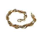 7.0mm Palamut Haloy Bileklik Künye 14 Ayar Altın HD VİDEOLU