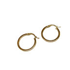 21mm Klasik Ray Halka Küpe 14 Ayar Altın HD VİDEOLU