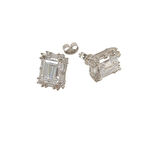 Zümrüt Kesim Tek Taşlı Küpe 14 Ayar Altın HD VİDEOLU