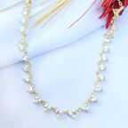 Kalp Model Taşlı Gümüş Kolye