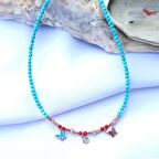 Turkuaz Gümüş Kolye