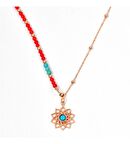  Mercan Yaşam Çiçeği Gümüş Kolye