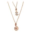  Geyik ve Kar Tanesi Gümüş Kolye