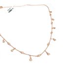 Zirkon Taşlı Gümüş Zincir Kolye