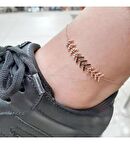 Balık Kılçığı Gümüş Halhal