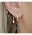  Ay Yıldız Gümüş Küpe