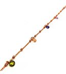  Renkli Taşlı Gümüş Bileklik