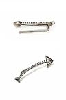 Ok figürlü gümüş tek earcuff küpe 