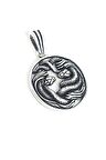 Yılan Figürlü 925ayar gümüş Tasarım Madalyon Kolye Ucu