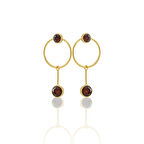 Kadir Jewellery 22 Ayar Altın Kaplama Kadın Sallantılı Küpe -El İşçiliği Ve Hipoalerjenik Küpe