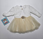 Güpürlü Bolerolu Çiçek Broşlu Düğün-Mevlüt Elbiseli