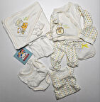 Puantiye Detaylı Küçük Ayıcıklı 11 Parça Hastane Çıkışı