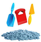 Dede Aksesuarlı Mavi Kinetik Oyun Kumu 500 gr
