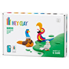 Hava ile Kuruyan Kil (6'lı kutu) - Kuşlar (Sülün, Papağan, Güvercin)