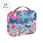 Janod 24 Parça Çantalı Puzzle - Deniz Kızı