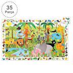 Djeco Klasik Puzzle 35 Parça - Jungle