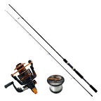 Shimano 270 Cm 10-30 Gr Olta Kamışı - Qunhai 4000 Metal Olta Makinesi Seti