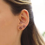 Yonca Zultanit Gümüş Küpe