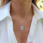 Fatma Ana Eli Göz Gümüş Kolye