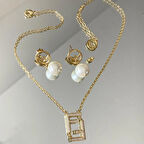 F İncili Taşlı Çelik Kombin