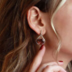 Özel Tasarım Zultanit Taşlı El İşi Gümüş Küpe