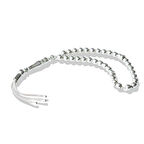 Üç Püsküllü Mini Taneli Gümüş Tesbih