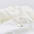 Pırlanta Taş Kalp 0.02 CT Gold Micron Kaplama Gümüş Kolye